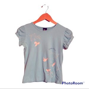 Senior Frog Turquoise Costa Rica  T-Shirt Girls Size Large